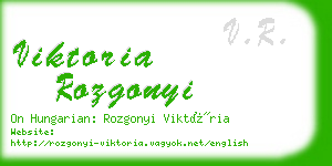 viktoria rozgonyi business card